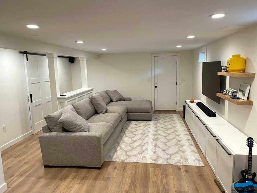 Basement family room