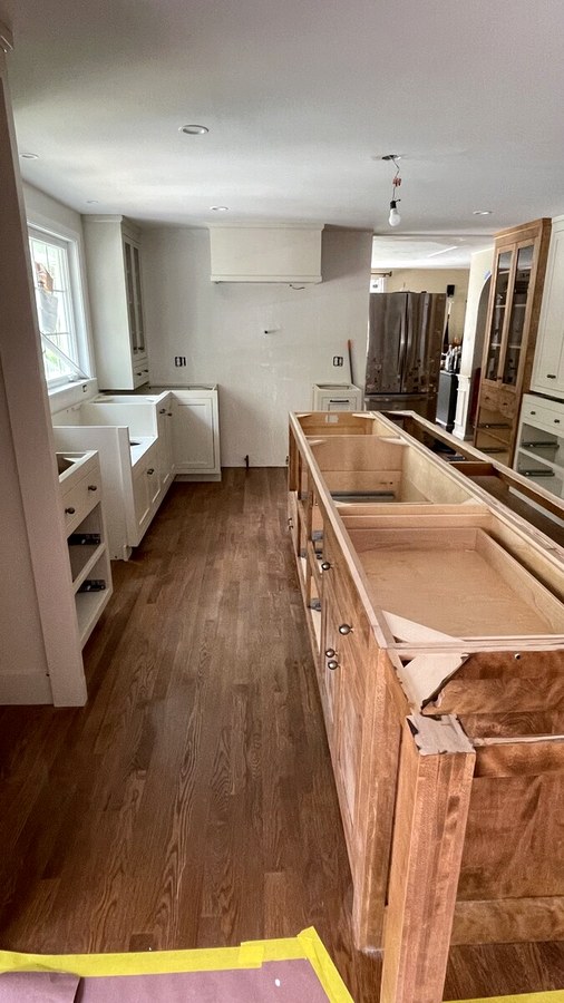 Kitchen renovation in progress